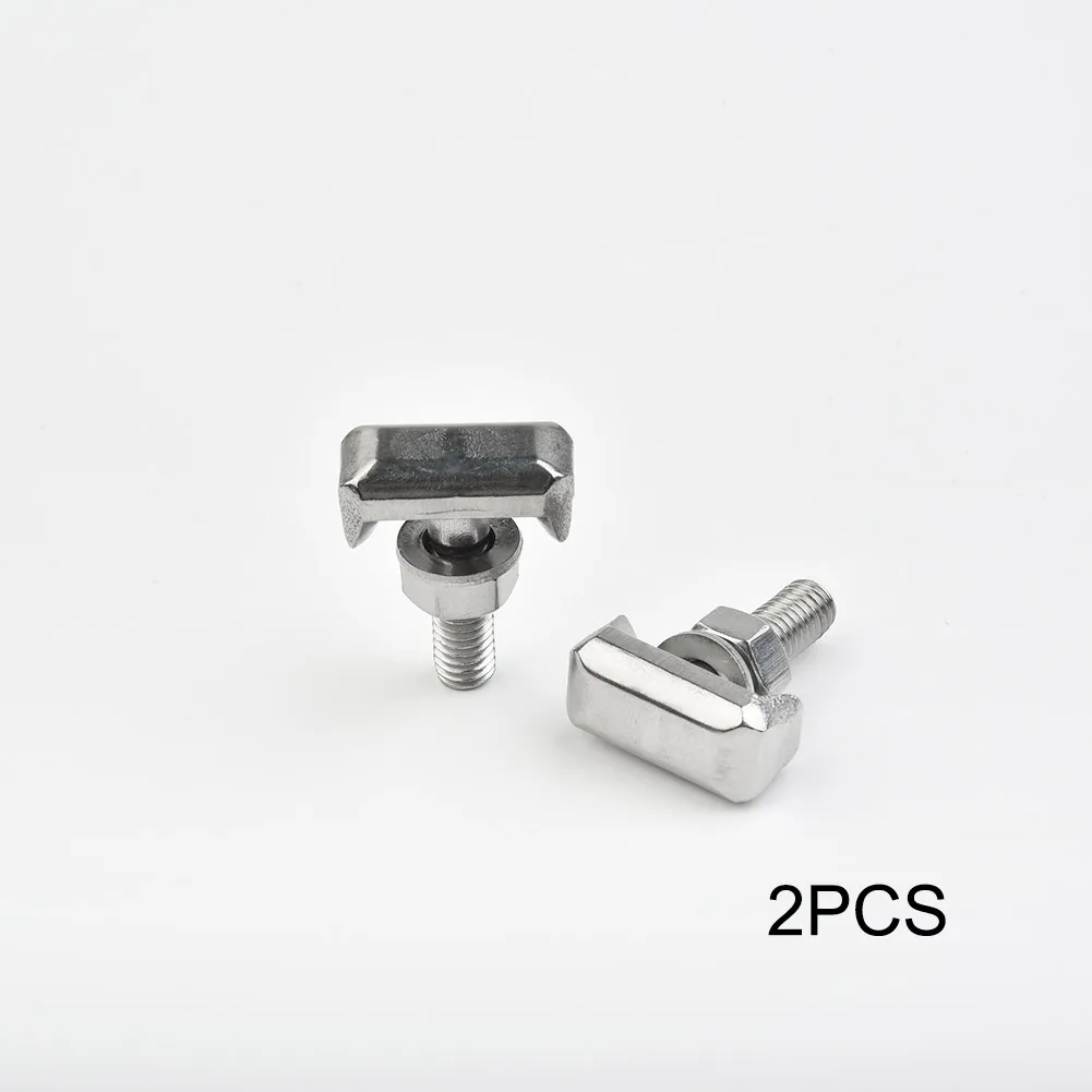 2pcs Car Battery Terminal T-bolts Battery Cable Terminal Stainless Steel Connectors For Chevrolet 2014-2007 For GMC 2014-2007