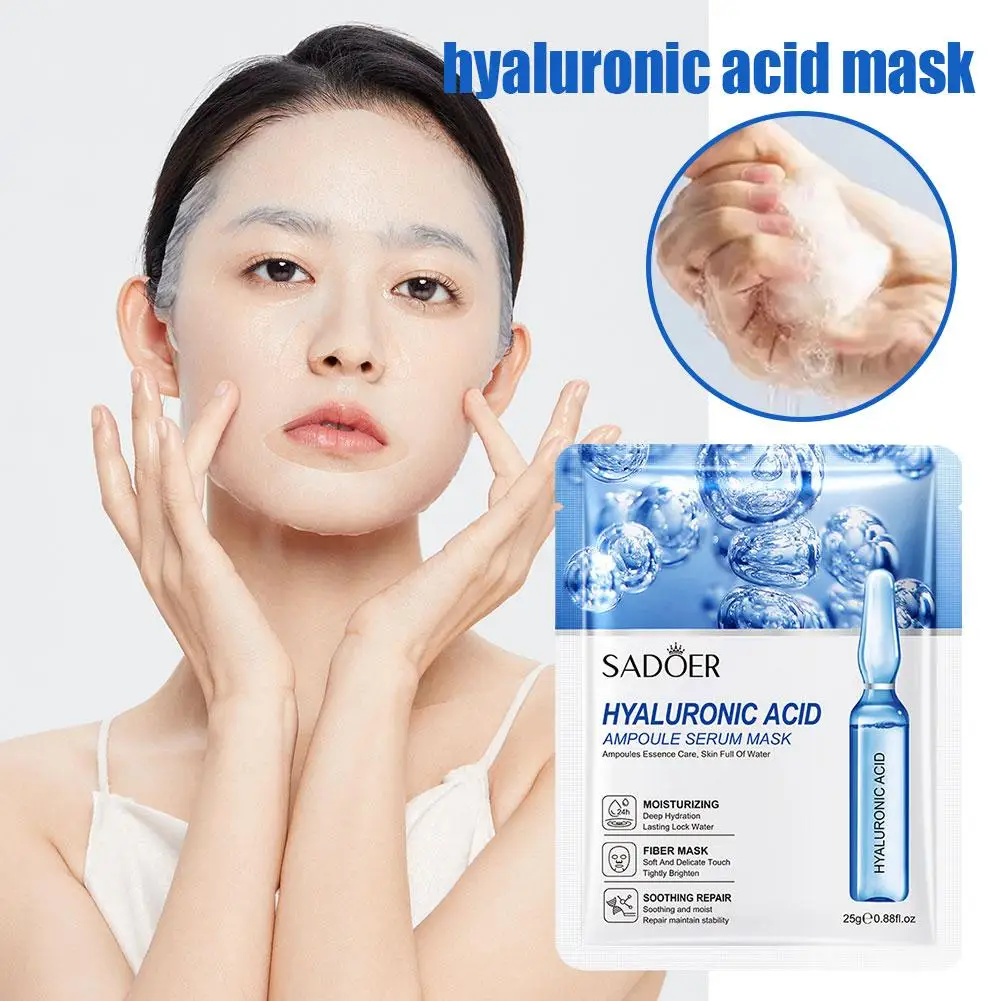 

24K Hyaluronic Acid Mask For Women Moisturizing Brightening Emove Acne Control Oil Depth Replenishment Wrapped Mask Z7Y8