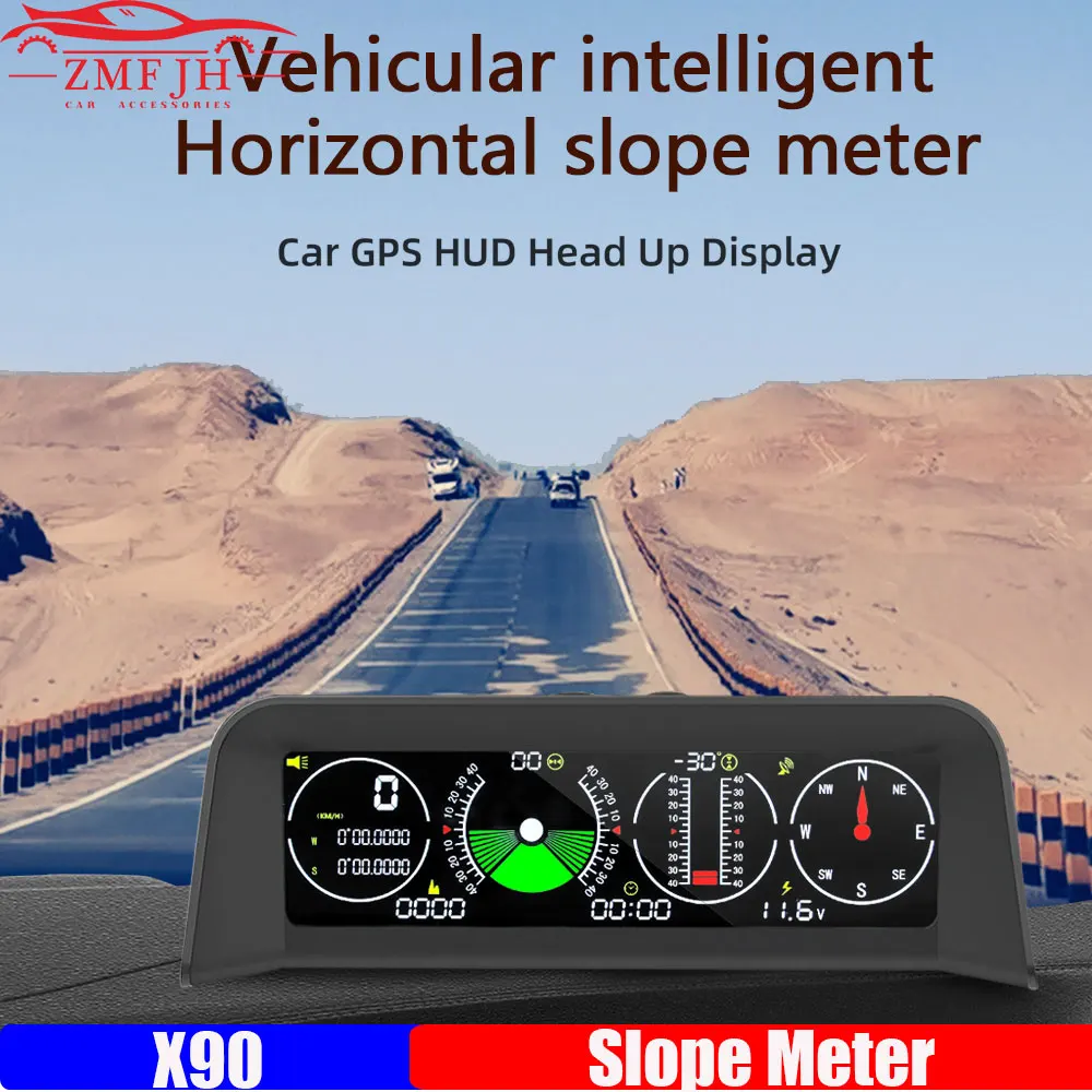 X90 Car Speed Slope Meter inclin metro autom tico 12V Head Up Display x90-car-speed-slope-meter-inclin-metro-autom-tico-12v-head-up-display