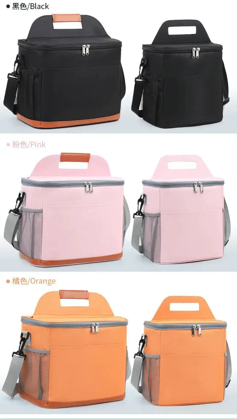Einfache Oxford Tuch Verdickte Aluminium Lebensmittel Frische Fall Outdoor Picknick Tasche Große Kapazität Platz Isolierte Eis Tasche – Detail 4