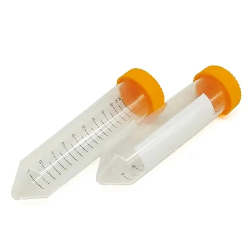 

50Pcs Conical Centrifuge Tube Coffee Bean Centrifuge Tubes Centrifuge Tubes 50Ml Plastic Screw Cap Cusp Bottom Test Tubes