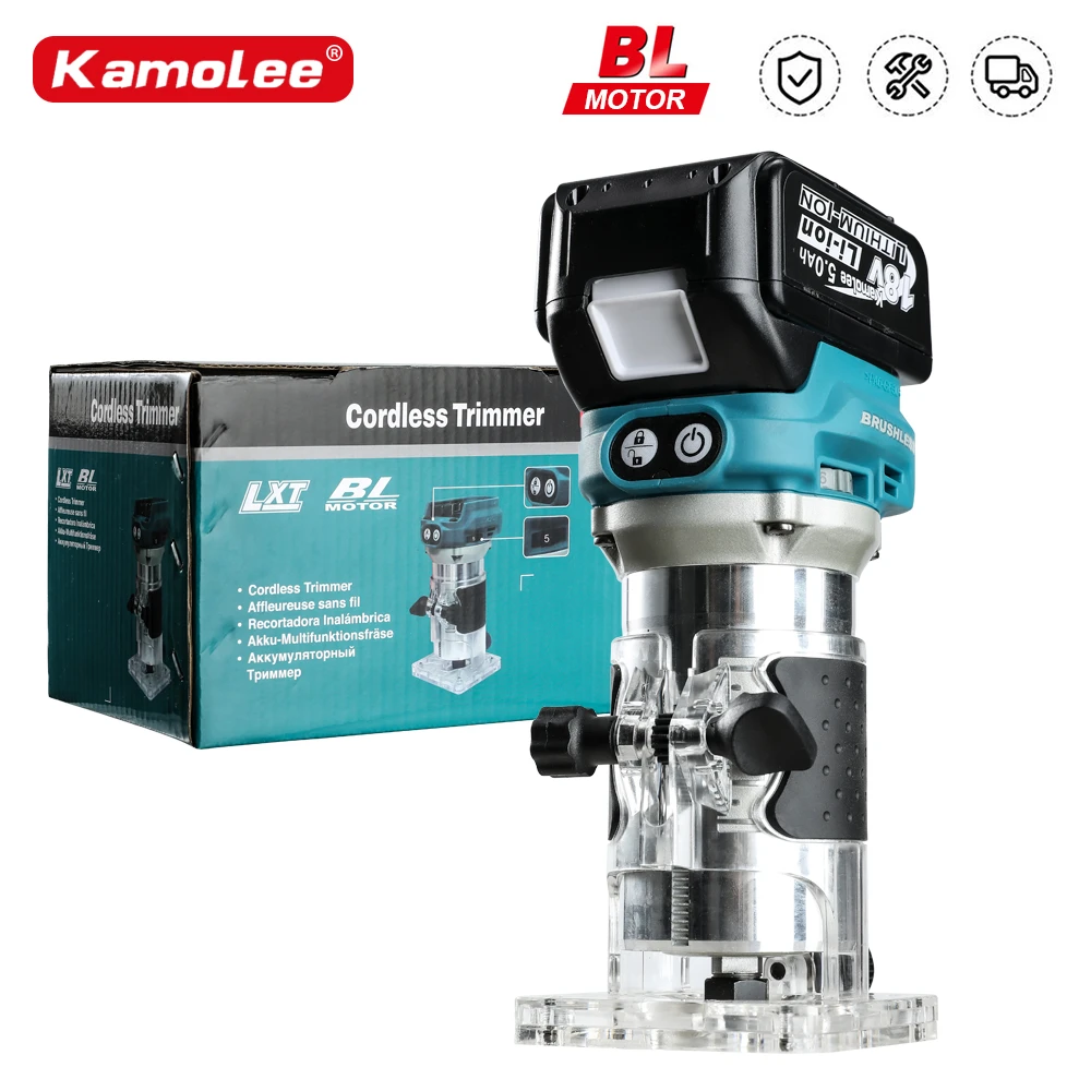 Kamolee 18V Draadloze Elektrische Trimmer Hout Hand Trimmer Gravure