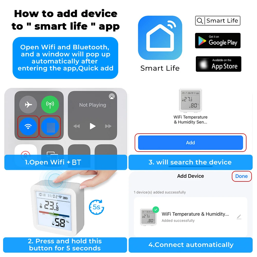 Tuya WiFi BT   µ  ׽, LCD Ʈ ÷, ޴   ,  