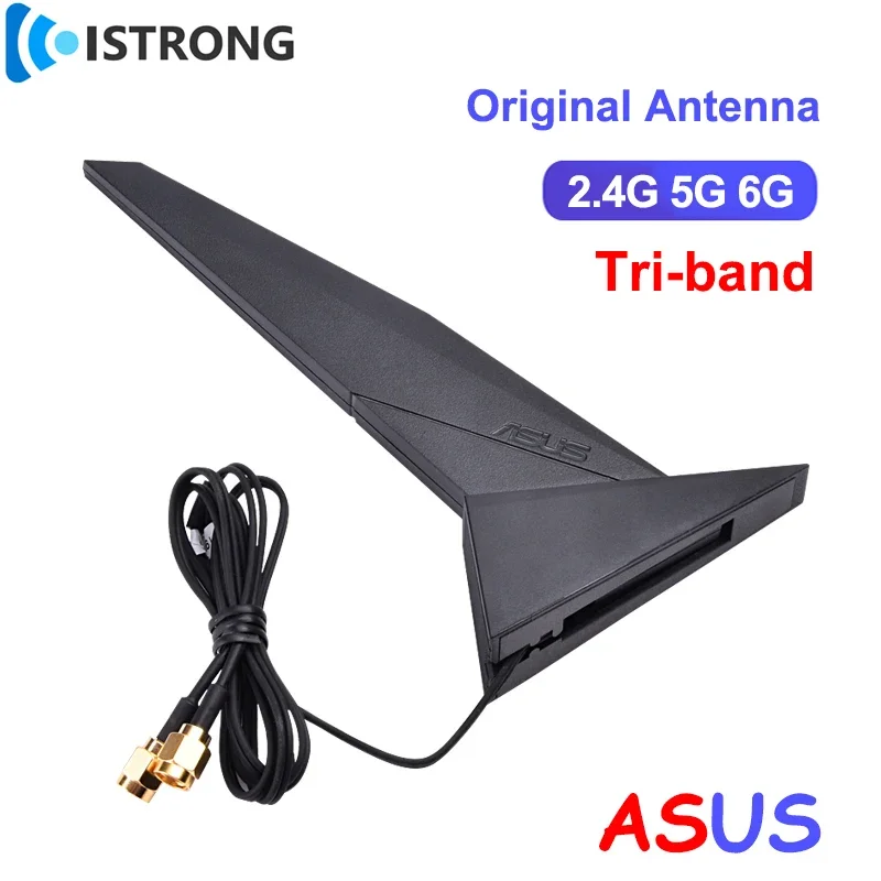오리지널 ASUS 2T2R 트라이밴드 안테나 2.4G 5G 6G Wifi6 마더보드 안테나 ROG Z390 Z490 X570 B460 B360/GIGABYTE MSI ASRock용
