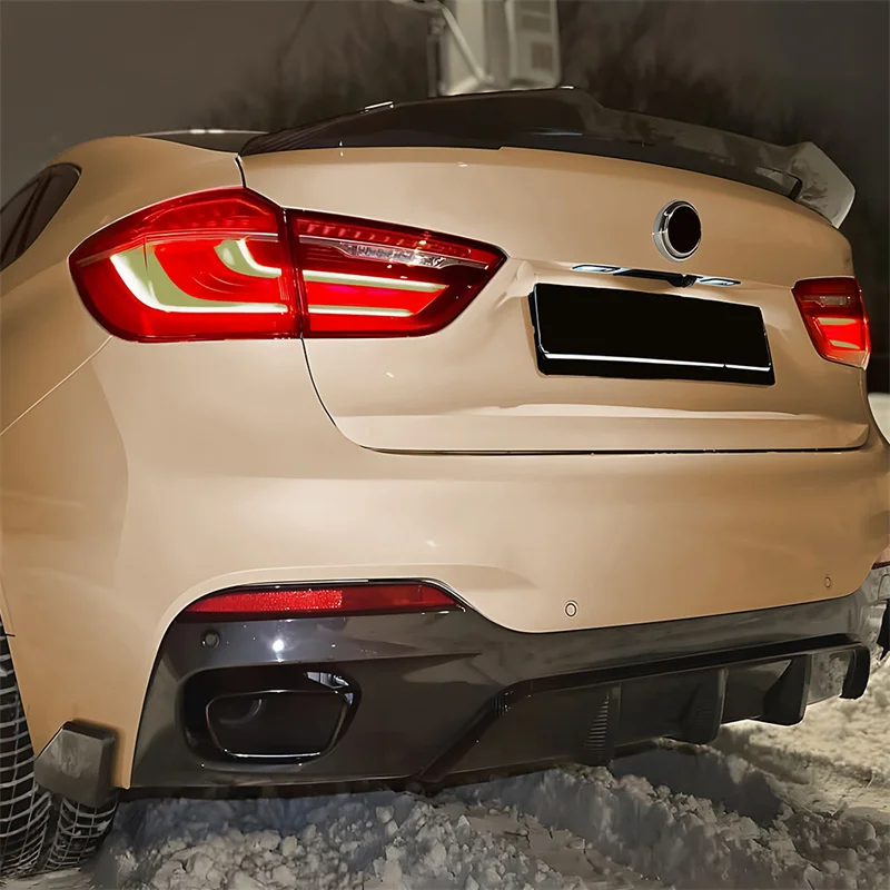 테일 스트리트 프로 리어 디퓨저 언더 스플리터, 스포일러 가드 보호대, BMW X6 F16 M 스포츠 2014 - 2019 MP