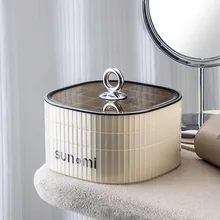  3 Layers Jewelry Organizer Display Travel Earrings Necklace Ring Portable Jewelry Box Storage Box 1pcs Women Large Capacity 