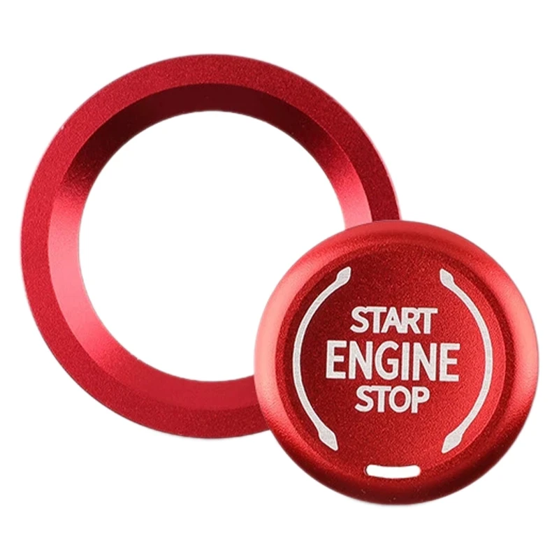 Car Start Stop Engine Cover Button Ring Styling Stickers Cover Per Cadillac Ct4 Ct5 Xt4 Xt6