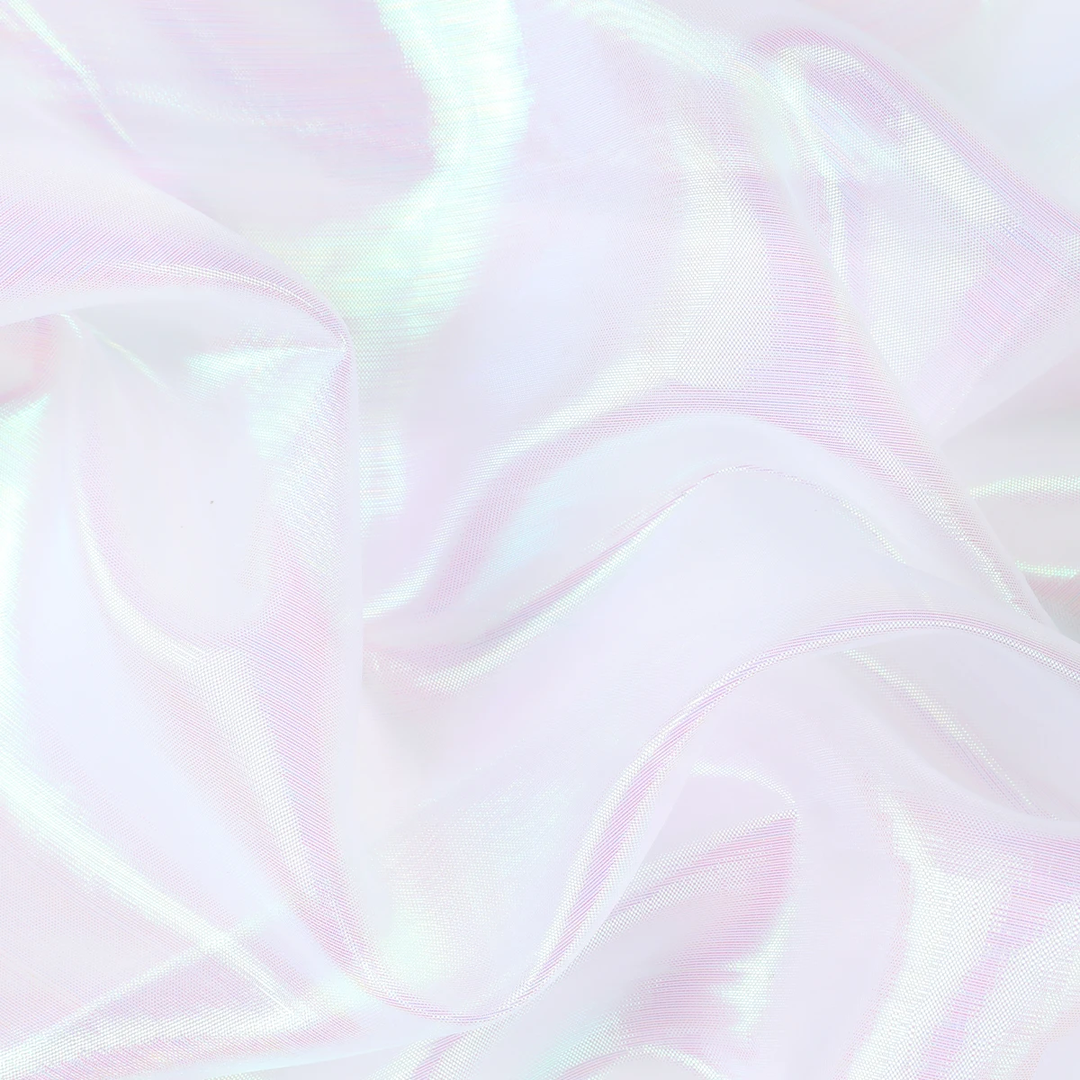 Laser Tulle Fluorescent Organza Fabrics Laser Shiny Designer Stage Wedding Decor Voile Transparent Handmade Materials