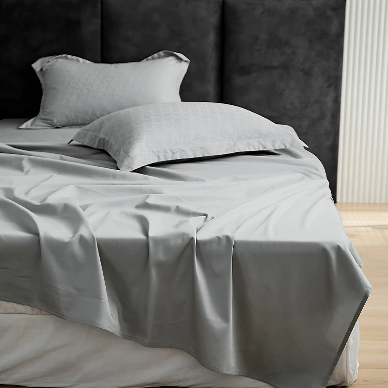 

Bed sheets gray 2024 cotton dormitory single double quilt solid color velvet cotton single piece pure cotton