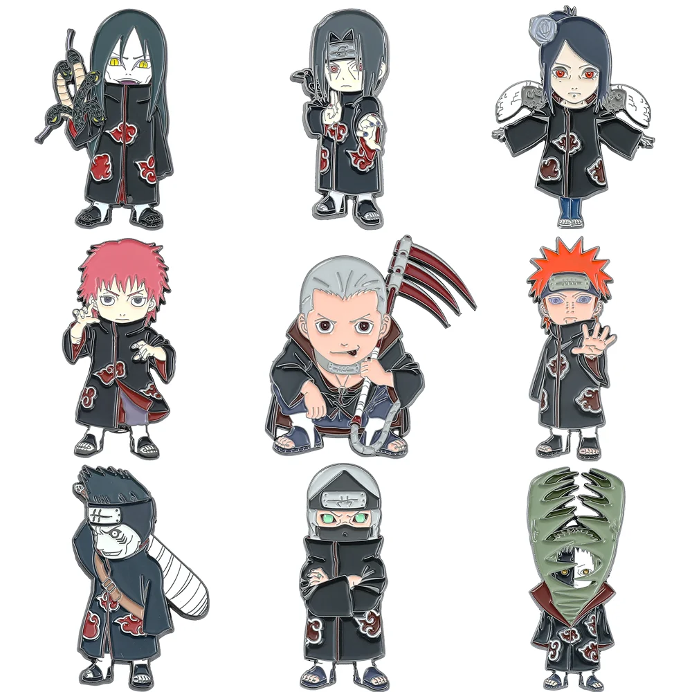 Pin Botton Broche Acessório Mochila Símbolo Naruto Akatsuki