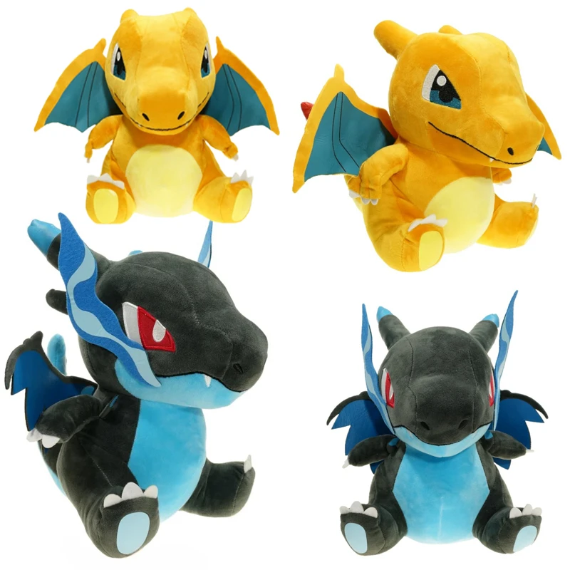 

15CM Pokemon Mega Charizard Plush Toys Mega Evolution X&Y Charizard Plush Doll Soft Stuffed Animals Doll Birthday Gift for Boys