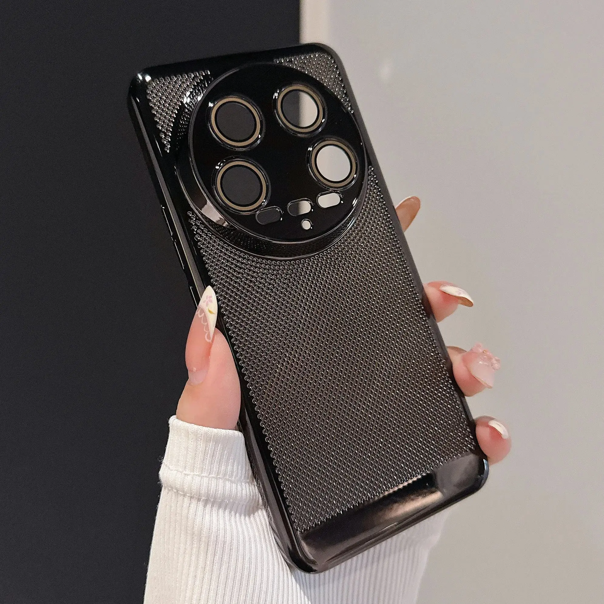Enhanced Heat Dissipation Breathable Plating Hard Phone Case