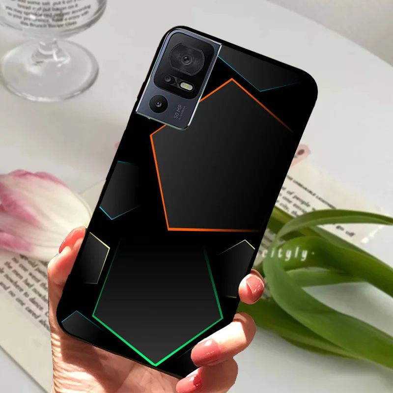Sleek Black Bumper Silicone Soft TPU Phone Case - Protective Fashion Cover 2023