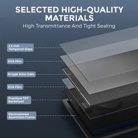 Panneaux solaires rigides RVPOZWER 18BB, cellules mono N-Type, haute efficacité 24,2 %, puissance photovoltaïque pour maison, camping-car, ferme, extérieur, hors réseau, voyage, camping, haute performance 200W/400W/800W 3