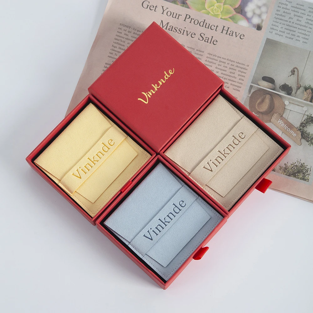 Custom Logo 9x9x1.7cm Carton Luxury Drawer Jewellery Gift Paper Box Necklace Earring Bracelet Packaging Box Jewellery Pouches