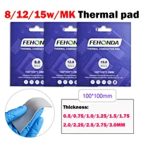 Fehonda 15w 12.8w 8w Thermal pad 0.75mm 1.25mm 2.25mm 3.0mm all size 100*100 CPU GPU Termal Silicone Sheet - Image 2