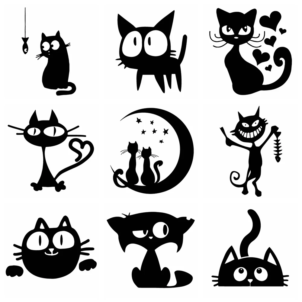 

Car Sticker Interesting Cute Cat Car Suitable for Cars Motorcycles Decal Waterproof Sunscreen Decoration AccessoriesVinyl Decal