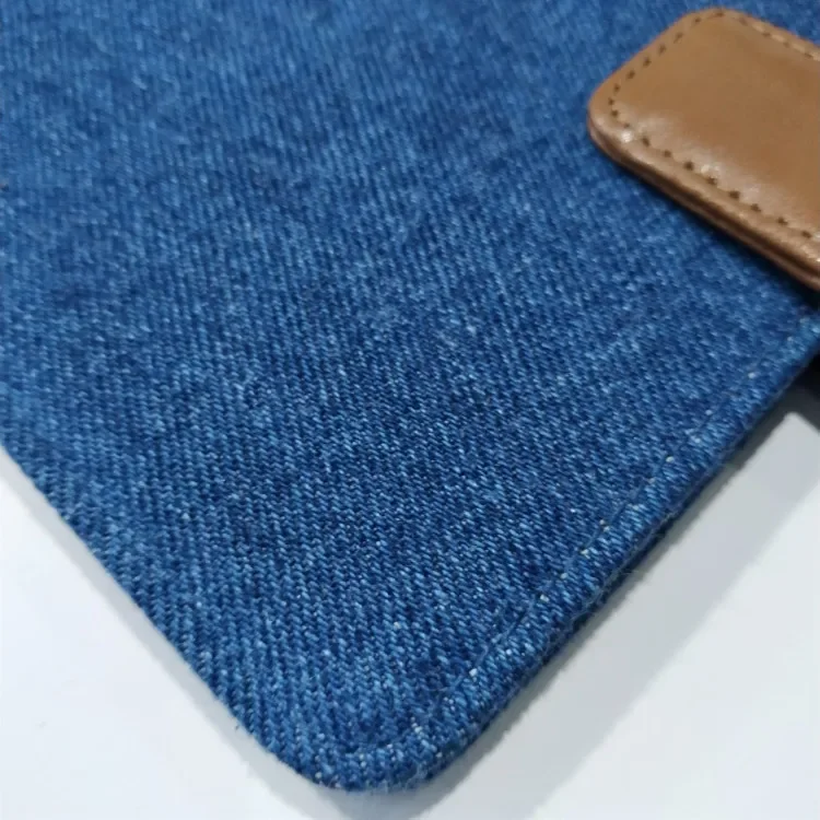 Cotton Denim Fabric for Shoes And Hats 10 Pieces Blue Black Diagonal Stripe Jeans Material Suitable for Men Women Children
