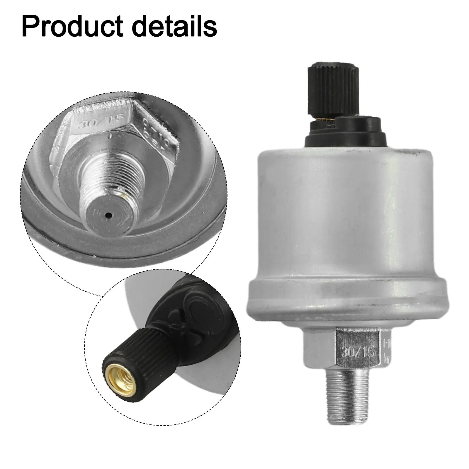 1pc Oil Pressure Sensor 1/8-27NPTF Car Engine Oil Pressure Sensor 0-10BAR For VDO Single Measurement Control