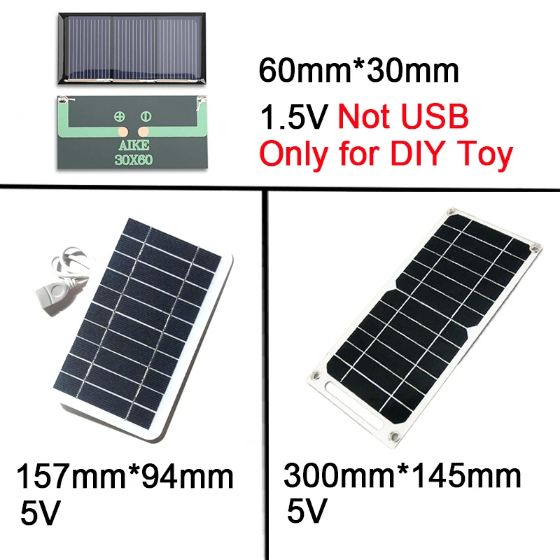 5V High Power USB Solar Panel Outdoor Waterproof Hike Camping Portable Cells Power Bank Battery Solar Charger for Mobile Phone