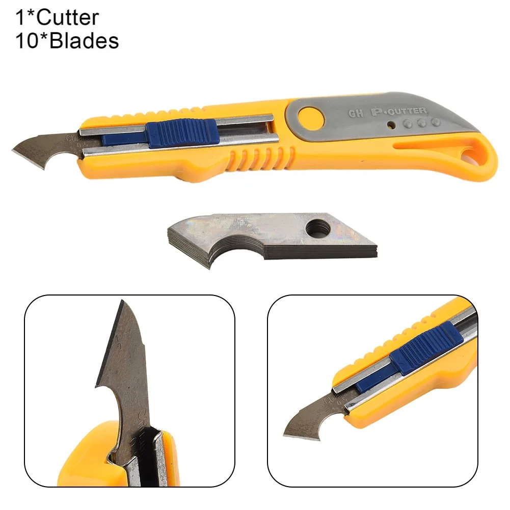 1 Pcs Cutter With 10 Blades For Acrylic Plastic Sheet Plexiglass Cutter  Plastic+Steel Blade Professional Hand Tools