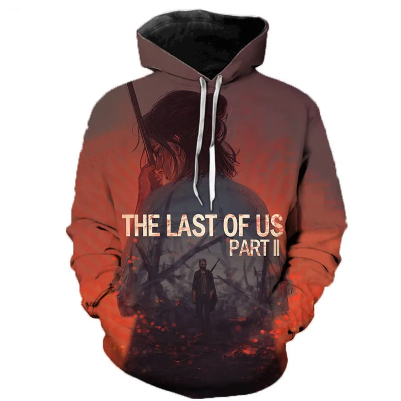 Sudadera con capucha de juego The Last Of Us para hombre y mujer, ropa de abrigo con estampado 3d, Unisex, de gran tamaño, a la moda