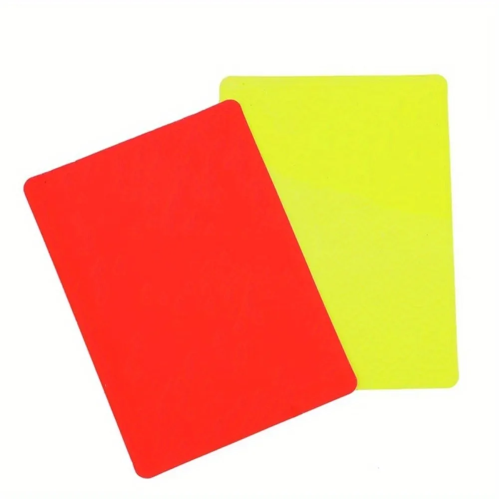 Football Referee Red and Yellow Card Tools Professional Football Match Referee Tools 2Pcs