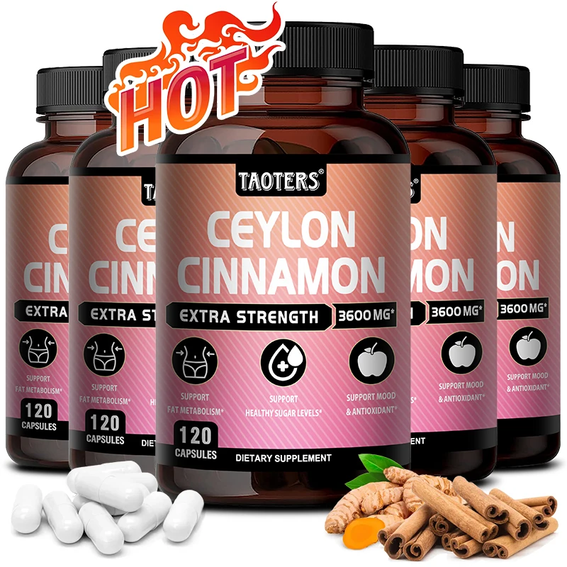 

1950 Mg Organic Cinnamon - Made in The USA - Energy, Heart & Fat Metabolism Support - for Men and Women