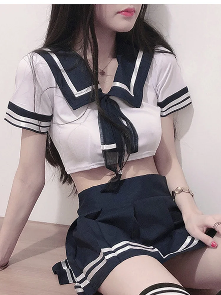 Tanie JK zestaw spódnic mundurek szkolny seksowny
