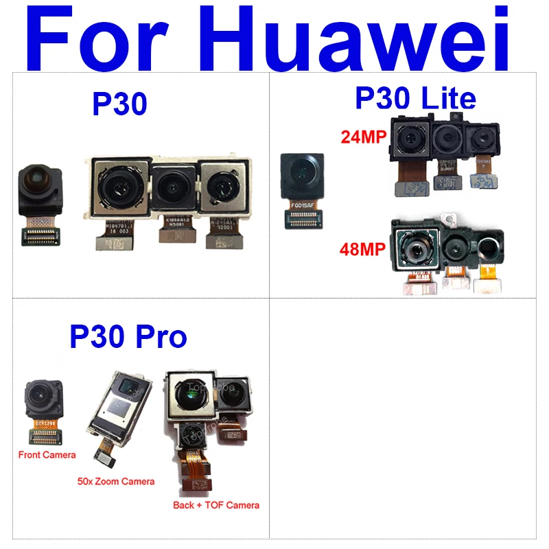 

Гибкий кабель для передней и задней камеры Huawei P30 P30Pro P30Lite, запасные части для передней, маленькой, задней и большой TOF камеры