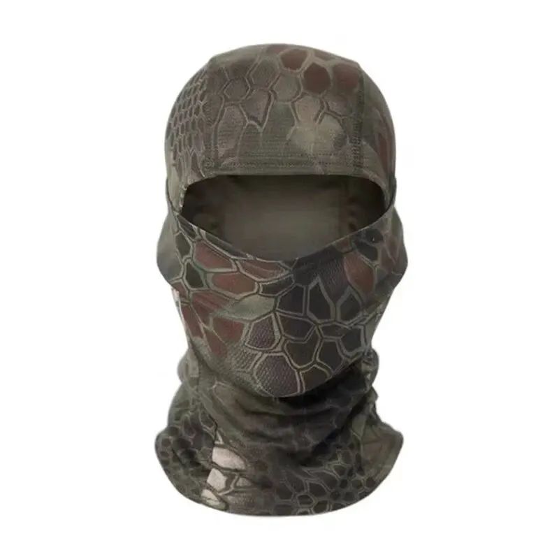 Outdoor Cycling Face Mask Sunscreen Insect Proof Breathable Sweat Absorbing Camouflage Hood Quick Drying Hat And Headscarf cycling face mask