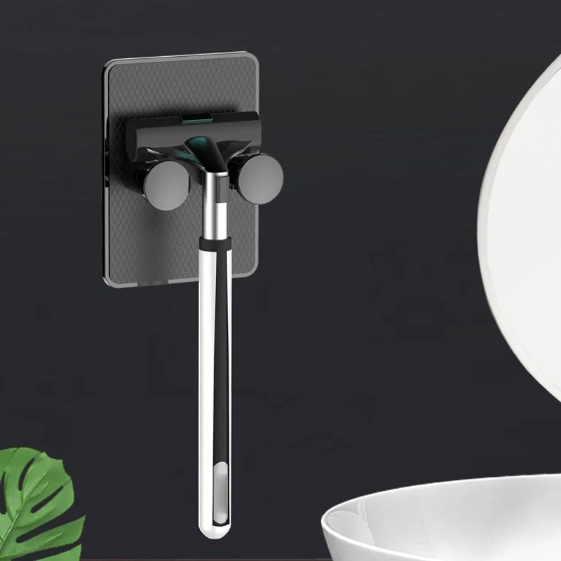Waterproof Razor Holder Wall-mounted Shaver Rack Multifunctional Razor Hanger Shelf Shaver Organizer