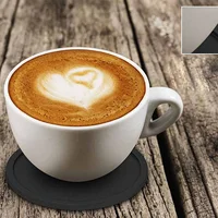 6pcs Silicone Cup Mats for Drinks Non Slip Cup Mat Soft Drink Cup Mat for Coffee Table Office Desk Heat Resistant Cup Mat 3