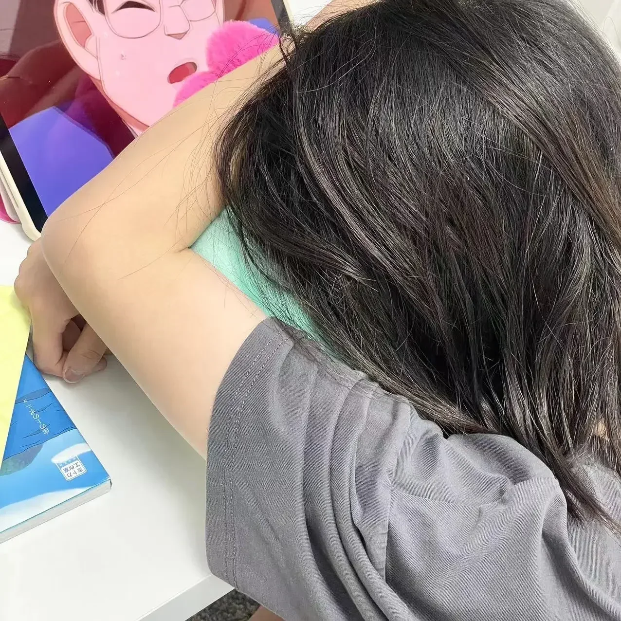 Cartoon Kuromi Stitch Nap Pillow Comfortable Hollow Breathable Stuffed Anime Travel Pillow School Office Nap Pillow Cushion 6