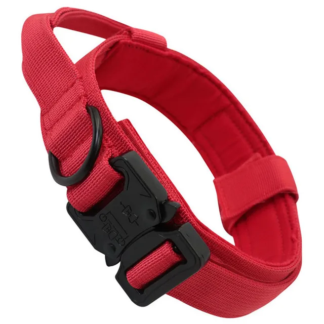 Reflective Tactical collar Adjustable military training nylon dog collar Dog collar with handle Quick release of dog collar Reflective Tactical collar Adjustable military training nylon dog collar Dog collar with handle Quick release of dog collar