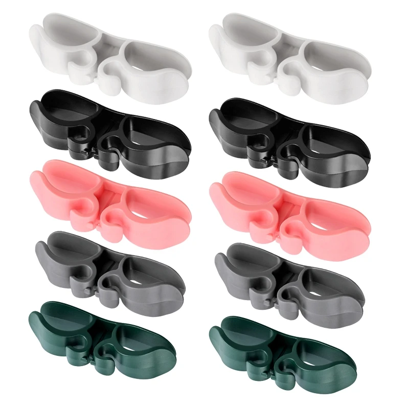 

10Piece Cord Organizer, Power Cord Clip Wall-Mounted Plug Cord Charging Cord Storage And Finishing Cord Winder Wire Organizer