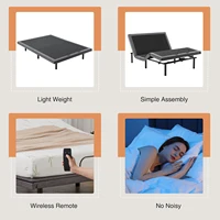 JHK Electric Queen Size Bed Ergonomic Adjustable Bed Frame with Wireless Remote Zero Gravity Bed with 2 USB Ports For Bed Room 6