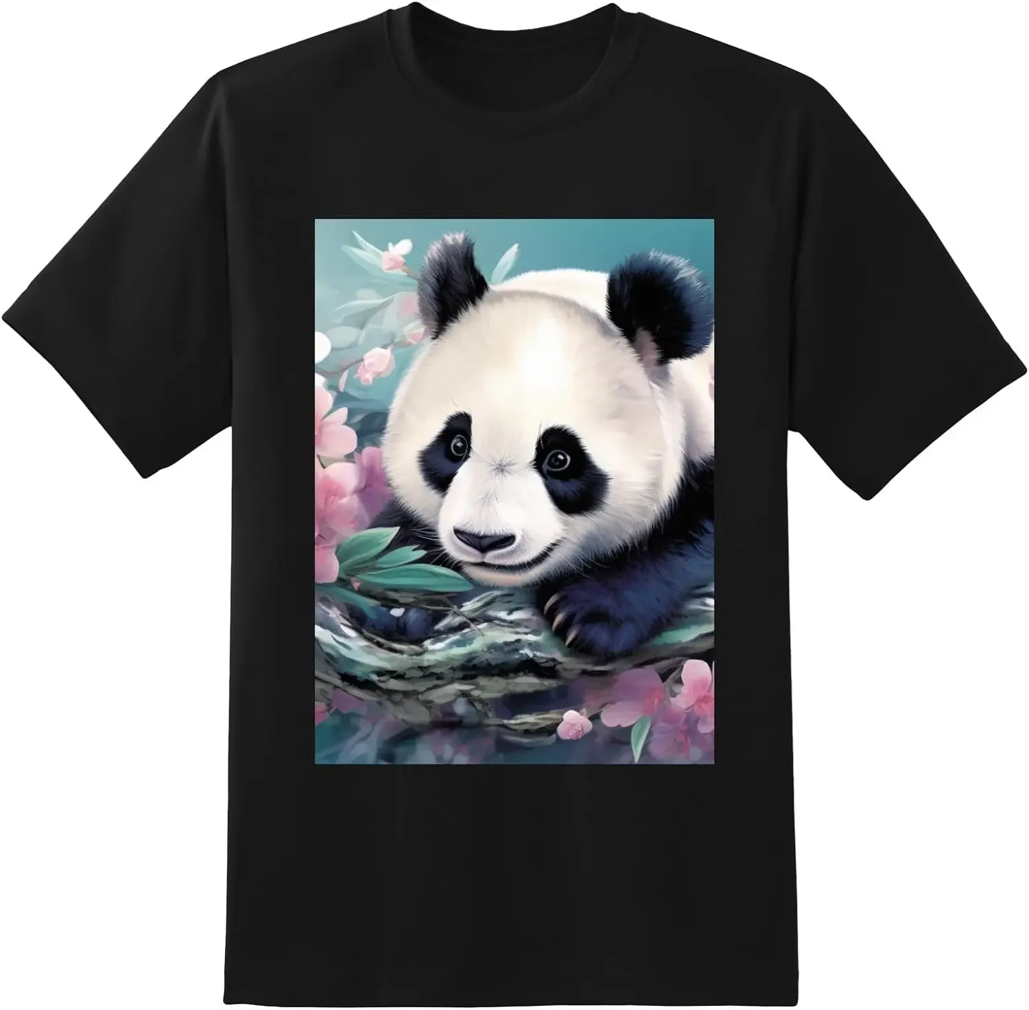 

Soft Lightweight Short Sleeve Daily Casual for Friends FamilyPanda (21)