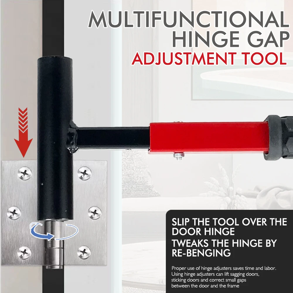 Door Hinge Wrench Kit 9/13/15/18mm Precision Tool Set With Replacement Wrench Heads Door Hinge Adjustment