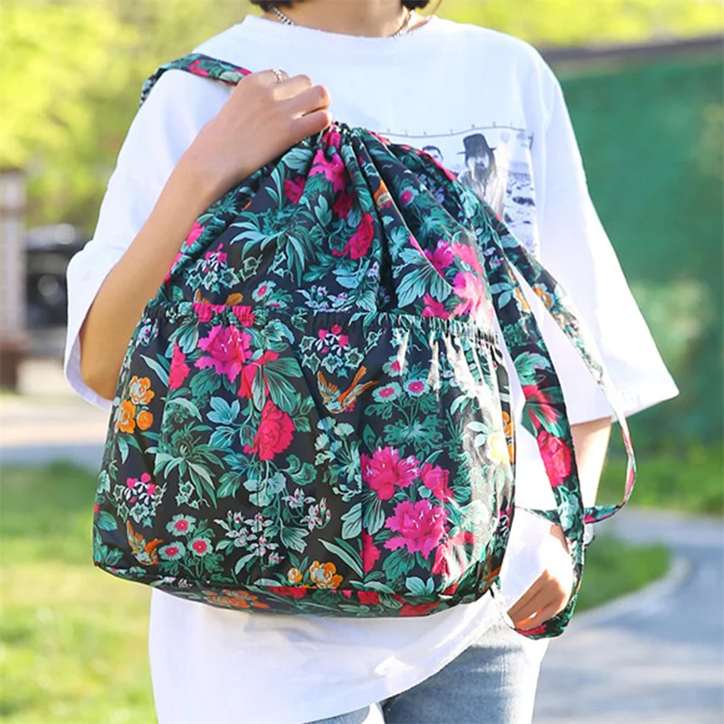 

Модный женский дорожный рюкзак, высококачественный прочный тканевый Школьный рюкзак, повседневный Портативный Женский рюкзак для покупок