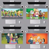 Cartoon A-American Dad Cool Mouse Pad Computer Laptop Gaming Office Wrist Guard Non Slip Keyboard Pad 1