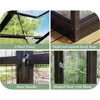 Aluminum Polycarbonate Greenhouse with Ventilation and Rain Gutter, Double Swing Doors with Hook, Greenhouses 6