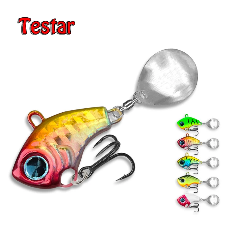 Premium Rotating Metal Spinner Fishing Lures - Vibrant Ice Fishing Jigs