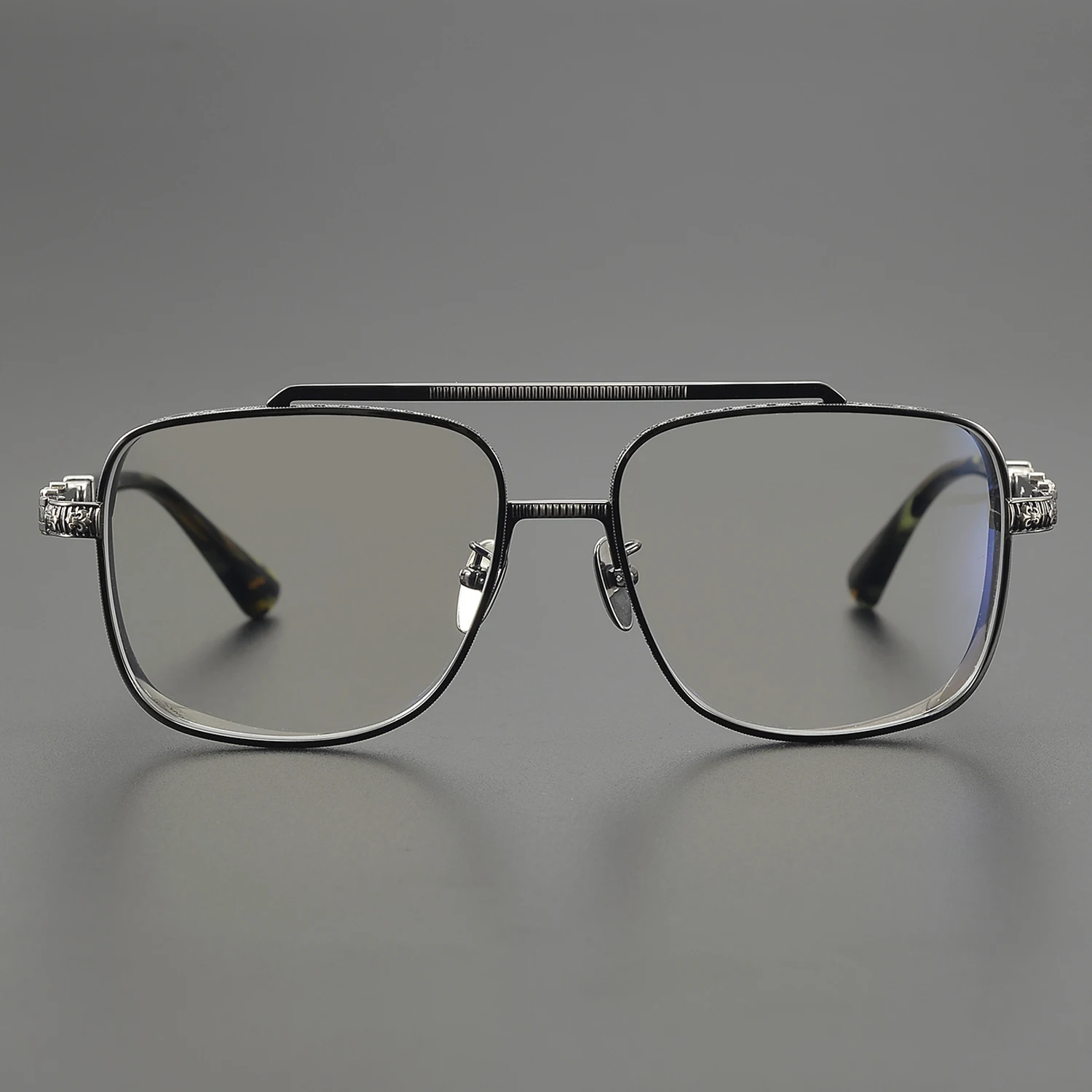 Prescription Glasses Frame Men's Pilot Fashion Square Glasses Frame Titanium Women Optical Prescription Multifocal Myopia Glasses