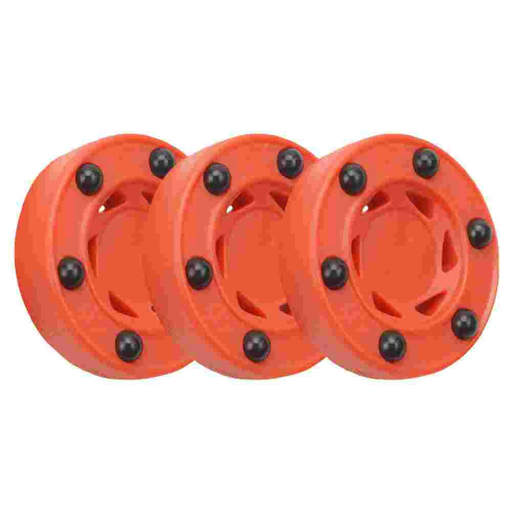 Roller Hockey Puck Training Ball 3 Pcs Outdoor Inline Street Hockey Game Practice Ice Field Team Sports Equipment