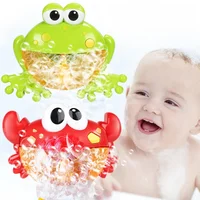 Baby Bath Toys Bubble Machine Crabs Frog Music Kids Bath Toy Bathtub Soap Automatic Bubble Maker Baby Bathroom Toy for Children 1