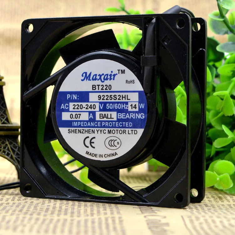 

BT200 9225B2HL 9CM 9025 220V 0.07A 14W AC вентилятор
