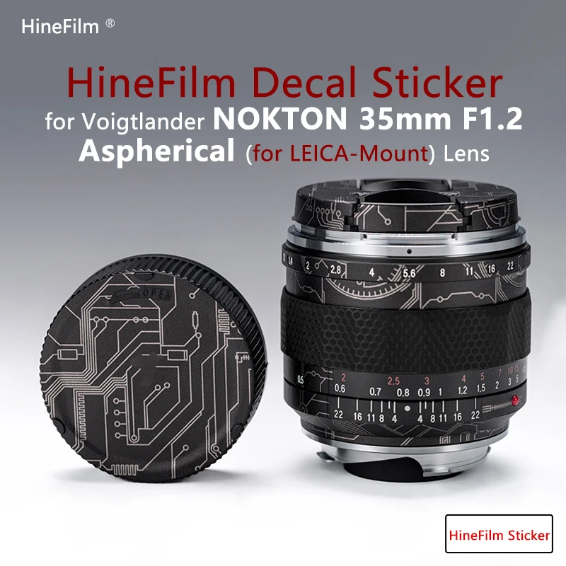 Hinefilm Skin Per Voigtlander 35 F1.2 Leica Mount Lens Skin Per Nokton 35Mm F1.2 Adesivo Per Lenti Asferiche 35 F1.2 Pellicola Protettiva