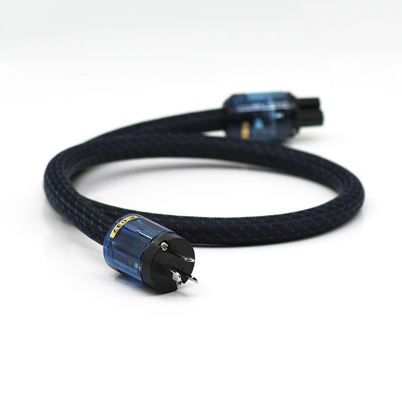 One Piece High Quality Pure Copper Schuko Power Cord Cable  Audiophile Power Cord Cable