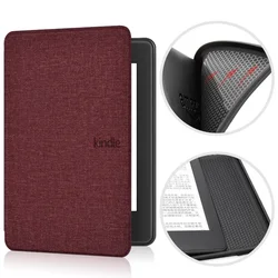 Soft TPU Silicone Protective Case for Kindle Paperwhite - Sleek and Durable Cover (Wine red)